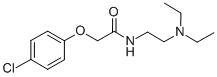 CAS 登录号：1223-36-5， 2-(4-氯苯氧基)-N-(2-二乙基氨基乙基)乙酰胺盐酸盐