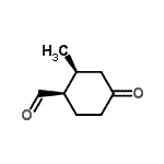 CAS 登录号：122571-34-0， (1R,2S)-2-甲基-4-氧代环己烷甲醛