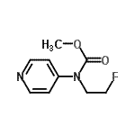 CAS 登录号：122975-00-2， 甲基(2-氟乙基)4-吡啶基氨基甲酸酯