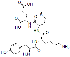 CAS#: 122998-76-9, N-(N-(N2-L-tyrosyl-L-lysyl)-L-methionyl)-L-Glutamic acid