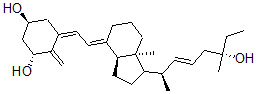 CAS#: 123000-44-2, (22E,25R)-22-Dehydro-1alpha,25-dihydroxy-26-methylvitamin D3