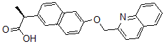 CAS 登录号：123016-21-7， (2S)-2-[6-(喹啉-2-基甲氧基)萘-2-基]丙酸