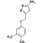 CAS#: 123216-99-9, 5-[(3,4-Dimethylphenoxy)Methyl]-1,3,4-Thiadiazol-2-Amine
