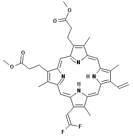 CAS 登录号:123279-54-9, 8(2),8(2)-二氟原卟啉二甲基酯