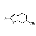 CAS#: 123279-82-3, 2-Bromo-6-Methyl-4,5,6,7-Tetrahydrothieno[2,3-c]Pyridine
