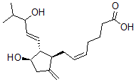 CAS#: 123283-87-4, (Z)-7-[(1R,2R,3R)-3-Hydroxy-2-[(E)-3-Hydroxy-4-Methylpent-1-Enyl]-5-Methylidenecyclopentyl]Hept-5-Enoic Acid
