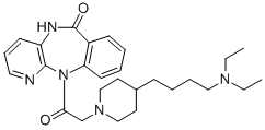 CAS#: 123548-16-3, 11-[2-[4-(4-Diethylaminobutyl)Piperidin-1-Yl]Acetyl]-5H-Pyrido[2,3-b][1,4]Benzodiazepin-6-One