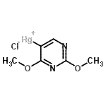 CAS#: 123551-50-8, (2,4-Dimethoxy-5-Pyrimidinyl)Mercury(1+) Chloride