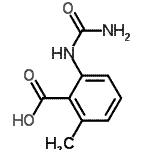 CAS 登录号：123633-26-1， 2-(氨基甲酰氨基)-6-甲基苯甲酸