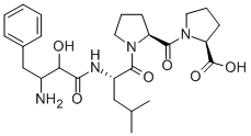CAS#: 123652-87-9, (2S)-1-[(2S)-1-[(2S)-2-[[(2S,3R)-3-Amino-2-Hydroxy-4-Phenylbutanoyl]Amino]-4-Methylpentanoyl]Pyrrolidine-2-Carbonyl]Pyrrolidine-2-Carboxylic Acid
