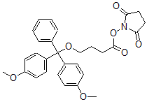 CAS 登录号：123658-22-0， (2,5-二氧代吡咯烷-1-基)4-[二(4-甲氧基苯基)-苯基甲氧基]丁酸酯