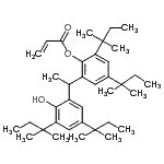 CAS#: 123968-25-2, 2-{1-[2-Hydroxy-3,5-Bis(2-Methyl-2-Butanyl)Phenyl]Ethyl}-4,6-Bis(2-Methyl-2-Butanyl)Phenyl Acrylate