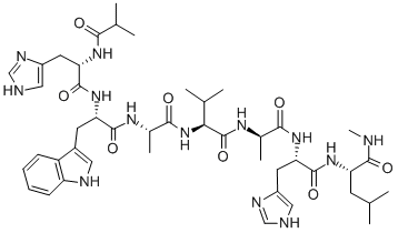 CAS 登录号：124001-41-8， N-(2-甲基-1-氧代丙基)-L-组氨酰-L-色氨酰-L-丙氨酰-L-缬氨酰-D-丙氨酰-L-组氨酰-N-甲基-L-亮氨酰胺