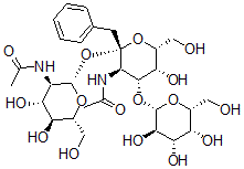 CAS#: 124040-62-6, Benzyl O-galactopyranosyl-(1-3)-O-(2-acetamido-2-deoxyglucopyranosyl)-(1-6)-2-acetamido-2-deoxygalactopyranoside