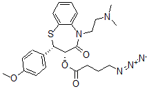 CAS 登录号：124305-98-2， [(2S,3S)-5-(2-二甲基氨基乙基)-2-(4-甲氧基苯基)-4-氧代-2,3-二氢-1,5-苯并硫氮杂卓-3-基]4-叠氮基丁酸酯