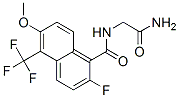 CAS#: 124323-49-5, N-(2-Amino-2-Oxoethyl)-2-Fluoro-6-Methoxy-5-(Trifluoromethyl)Naphthalene-1-Carboxamide