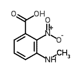 CAS 登录号：124341-37-3， 3-(甲基氨基)-2-硝基苯甲酸