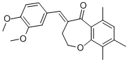 CAS#: 124392-67-2, (4Z)-4-[(3,4-Dimethoxyphenyl)Methylidene]-6,8,9-Trimethyl-2,3-Dihydro-1-Benzoxepin-5-One