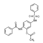 CAS#: 124400-45-9, 2-(Benzoylamino)-5-[(Phenylsulfonyl)Amino]Phenyl Acetate
