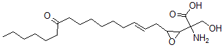 CAS 登录号：124412-59-5， 2-氨基-3-羟基-2-[3-[(E)-10-氧代十六碳-2-烯基]环氧乙烷-2-基]丙酸