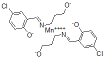 CAS#: 124430-02-0, Bis(3-(5-chlorosalicylideneamino)propanolato)manganese(IV)