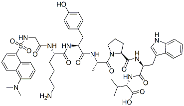 CAS#: 124479-70-5, Dansyl-glycyl-lysyl-tyrosyl-alanyl-prolyl-tryptophyl-valine