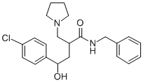 CAS 登录号:124500-17-0, 4-(4-氯苯基)-4-羟基-N-(苯基甲基)-2-(吡咯烷-1-基甲基)丁酰胺