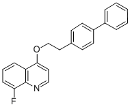 CAS 登录号：124533-95-5， 8-氟-4-[2-(4-苯基苯基)乙氧基]喹啉