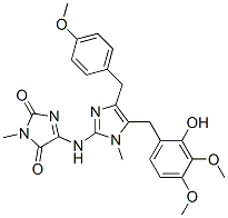 CAS#: 124535-77-9, 5-[[5-[(2-Hydroxy-3,4-Dimethoxyphenyl)Methyl]-4-[(4-Methoxyphenyl)Methyl]-1-Methylimidazol-2-Yl]Amino]-3-Methylimidazole-2,4-Dione