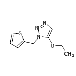 CAS#: 124553-07-7, 5-Ethoxy-1-(2-Thienylmethyl)-1H-1,2,3-Triazole