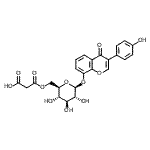CAS#: 124590-31-4, 3-(4-Hydroxyphenyl)-4-Oxo-4H-Chromen-8-Yl 6-O-(Carboxyacetyl)-beta-D-Glucopyranoside