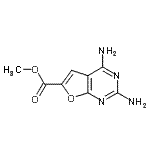 CAS 登录号：124738-77-8， 甲基2,4-二氨基呋喃并[2,3-d]嘧啶-6-羧酸酯