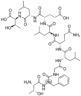 CAS 登录号：124774-36-3， L-苏氨酰-L-苯丙氨酰甘氨酰-L-亮氨酰-L-谷氨酰胺酰-L-亮氨酰-L-alpha-谷氨酰-L-亮氨酰-L-苏氨酸