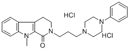 CAS#: 124824-14-2, 9-Methyl-2-[3-(4-Phenylpiperazin-1-Yl)Propyl]-3,4-Dihydropyrido[3,4-b]Indol-1-One Dihydrochloride