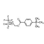 CAS 登录号:124915-06-6, 4-(乙氧羰基)-N,N,N-三甲基苯铵三氟甲烷磺酸酯