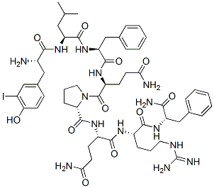 CAS 登录号：125009-85-0， (125)I-酪氨酰-亮氨酰-苯丙氨酰-谷氨酰胺酰-脯氨酰-谷氨酰胺酰-精氨酰-苯丙氨酰胺