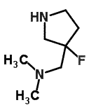 CAS 登录号：125032-78-2， 1-(3-氟-3-吡咯烷基)-N,N-二甲基甲胺