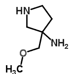 CAS#: 125033-03-6, 3-(Methoxymethyl)-3-Pyrrolidinamine