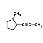 CAS 登录号：125038-97-3， 1-甲基-2-(1-丙炔-1-基)吡咯烷