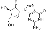 CAS 登录号：125291-17-0， 2-氨基-9-(2,3-二脱氧-3-氟-beta-D-苏-呋喃戊糖基)-1,9-二氢-6H-嘌呤-6-酮