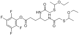 CAS#: 125488-70-2, (2,3,5,6-Tetrafluorophenyl) 4,5-Bis[[2-(1-Ethoxyethylsulfanyl)Acetyl]Amino]Pentanoate