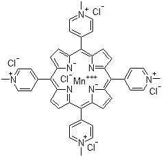 CAS 登录号：125565-45-9， 锰(III)-5,10,15,20-四(4-吡啶基)-21H,23H-卟吩氯化物四(甲氯化物)