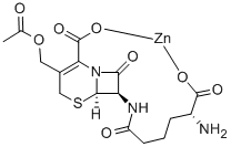 CAS#: 12567-06-5, [3-[(Acetyloxy)Methyl]-7-[(5-Amino-5-Carboxy-1-Oxopentyl)Amino]-8-Oxo-5-Thia-1-Azabicyclo[4.2.0]Oct-2-Ene-2-Carboxylato]-Zinc