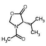 CAS 登录号：125679-71-2， (4S)-3-乙酰基-4-异丙基-1,3-恶唑烷-5-酮