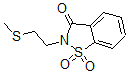 CAS 登录号：125698-32-0， 2-(2-甲硫基乙基)-1,1-二氧代-1,2-苯并噻唑-3-酮