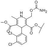 CAS#: 125729-29-5, O5-Methyl O3-Propan-2-Yl 2-(Carbamoyloxymethyl)-4-(2,3-Dichlorophenyl)-6-Methyl-1,4-Dihydropyridine-3,5-Dicarboxylate