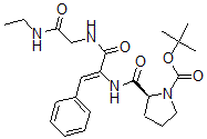 CAS#: 125768-11-8, Tert-Butyl (2S)-2-[[(Z)-3-[(2-Ethylamino-2-Oxoethyl)Amino]-3-Oxo-1-Phenylprop-1-En-2-Yl]Carbamoyl]Pyrrolidine-1-Carboxylate