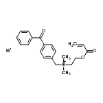 CAS 登录号:125850-75-1, 2-(丙烯酰氧基)-N-(4-苯甲酰基苄基)-N,N-二甲基乙烷铵溴化物