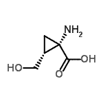 CAS 登录号：125876-14-4， (1S,2R)-1-氨基-2-(羟基甲基)环丙烷羧酸