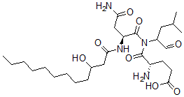 CAS#: 125882-62-4, N2-(3-Hydroxy-1-Oxododecyl)-L-Asparaginyl-N1-(1-Formyl-3-Methylbutyl)-L-Glutamamide